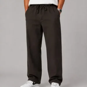 Baggy-pants-Lyocell-fabric-plain-brown-color-suitable-for-the-season-heroshoop.webp