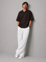 Men-short-sleeved-lyocell-shirt-brown-heroshoop-view-1.webp