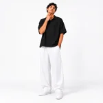 Mens-Lyocell-Shirt-Short-Sleeve-Black-heroshoop.com-view3.webp