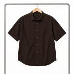 Mens-Lyocell-Shirt-Short-Sleeve-Brown-heroshoop.com-view4.webp