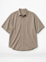 Mens-Lyocell-Shirt-Short-Sleeve-Mocha-Color-heroshoop.com-view2.webp