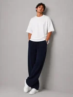 Natural-Lyocell-fabric-half-bag-pants-long-length-108-navy-color-with-cocoon-heroshoop-view-1.webp
