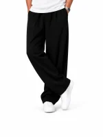 Natural-Lyocell-fabric-semi-bag-trousers-Long-length-108-cm-Black-heroshoop.com-view1.webp