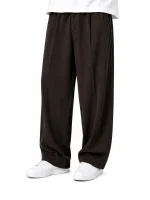 Natural-Lyocell-fabric-semi-bag-trousers-Long-length-108-cm-Brown-color-heroshoop.com-view1.webp