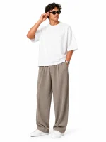 Natural-Lyocell-fabric-semi-bag-trousers-Long-length-108-cm-Cream-color-1-heroshoop.com-view2.webp
