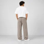 Natural-Lyocell-fabric-semi-bag-trousers-Long-length-108-cm-Solid-cream-color-1-heroshoop.com-view3.webp