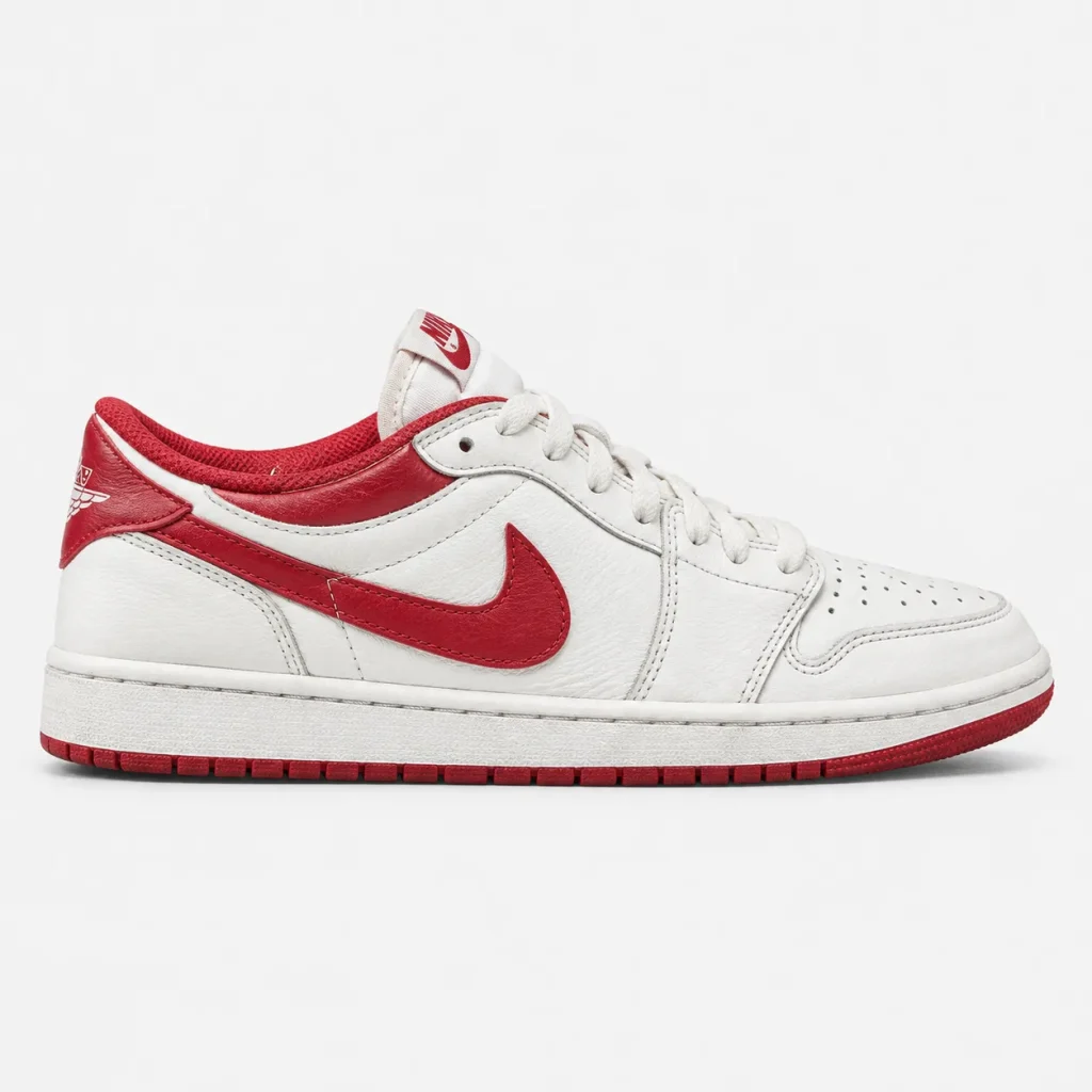 Nike-Air-Jordan-1-Low-Sneakers-WhiteRed-Code-2631-heroshoop.com-view1.webp