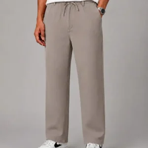 Simple-baggy-style-fabric-pants-Cream-color-2nd-grade-lyocell-fabric-Suitable-for-the-season-heroshoop.webp