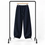 Baggy-Jogger-Pants-3-Thread-French-Terry-Cotton-Adjustable-Cuffs-with-Cord-Locks-Navy-Blue-Code-8005-www.heroshoop.com-View-4.webp
