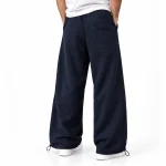 Baggy-style-joggers-Elastic-waistband-Adjustable-cuffs-with-toggles-Navy-blue-Code-8005-www.heroshoop.com-view-2.webp