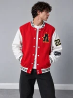 Boxy-fit-bomber-style-sweatshirt-with-embroidery-Red-Brushed-3-thread-cotton-French-terry-www.heroshoop.com-view-1.webp