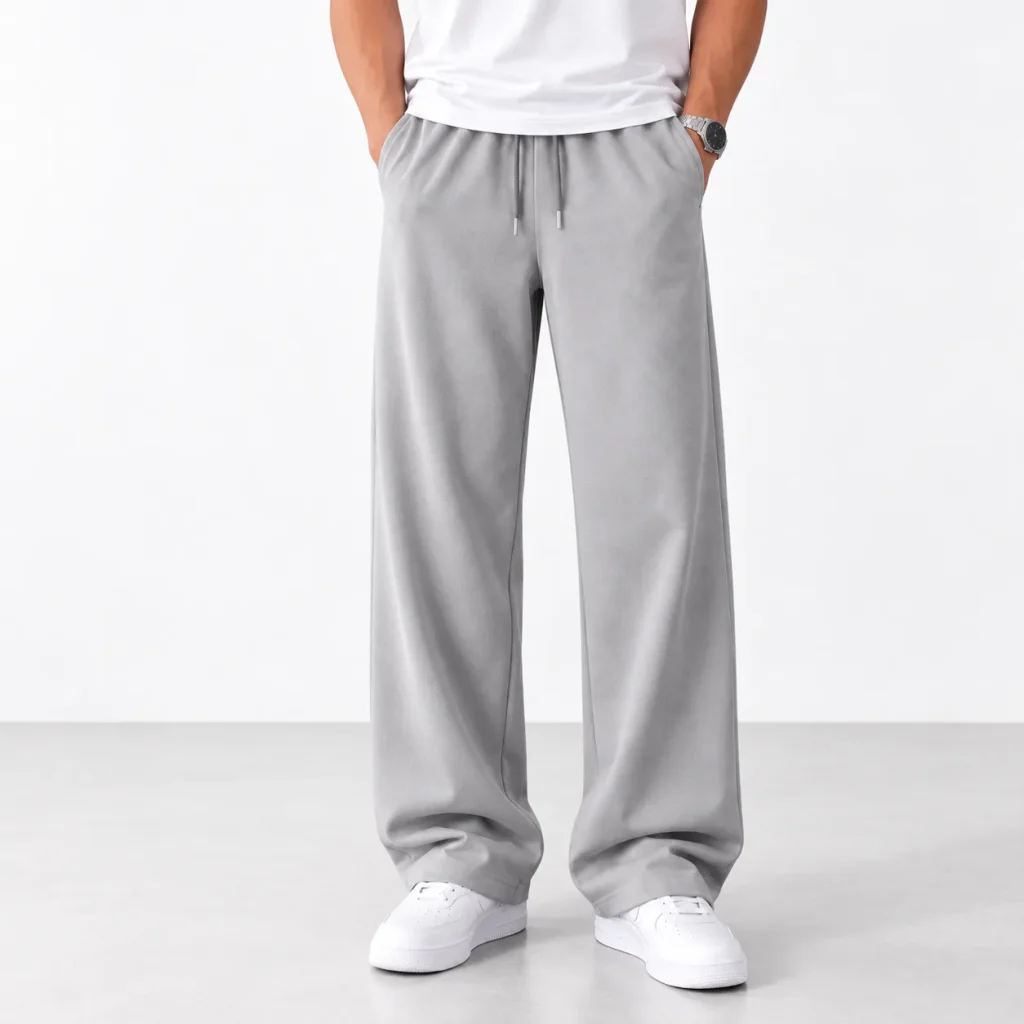 Mens-natural-Lyocell-trousers-Baggy-style-Grey-Length-110-heroshoop.com-view1.webp