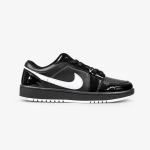 Nike-Jordan-1-Low-Sneakers-Black-White-Patent-Leather-Code-148-WWW.HEROSHOOP.COM-VIEW-1.webp