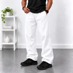 Baggy-style-joggers-White-Adjustable-toggle-cuffs-3-thread-fleece-lined-cotton-www.heroshoop.com-view-1.webp