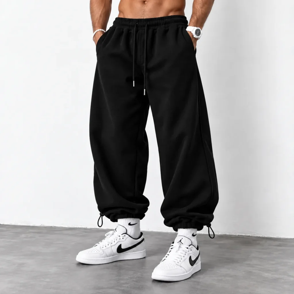 Black-Jogger-Pants-Baggy-Mom-Fit-Fitted-yet-Loose-Cuff-Adjustable-Cuff-with-Toggle-Code-8006-www.heroshoop.com-View-1.webp