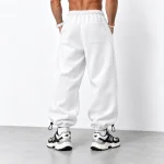 White-Baggy-Sport-Joggers-3-Thread-Cotton-French-Terry-Dual-Mode-Adjustable-Cuffs-www.heroshoop.com-view-2.webp