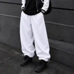 White-Jogger-Pants-Baggy-Fit-3-Thread-Cotton-Toggle-Adjustable-Cuffs-Master-Grade-Quality-www.heroshoop.com-view-1.webp
