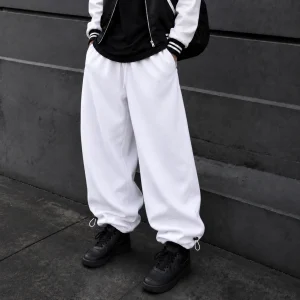 White-Jogger-Pants-Baggy-Fit-3-Thread-Cotton-Toggle-Adjustable-Cuffs-Master-Grade-Quality-www.heroshoop.com-view-1.webp